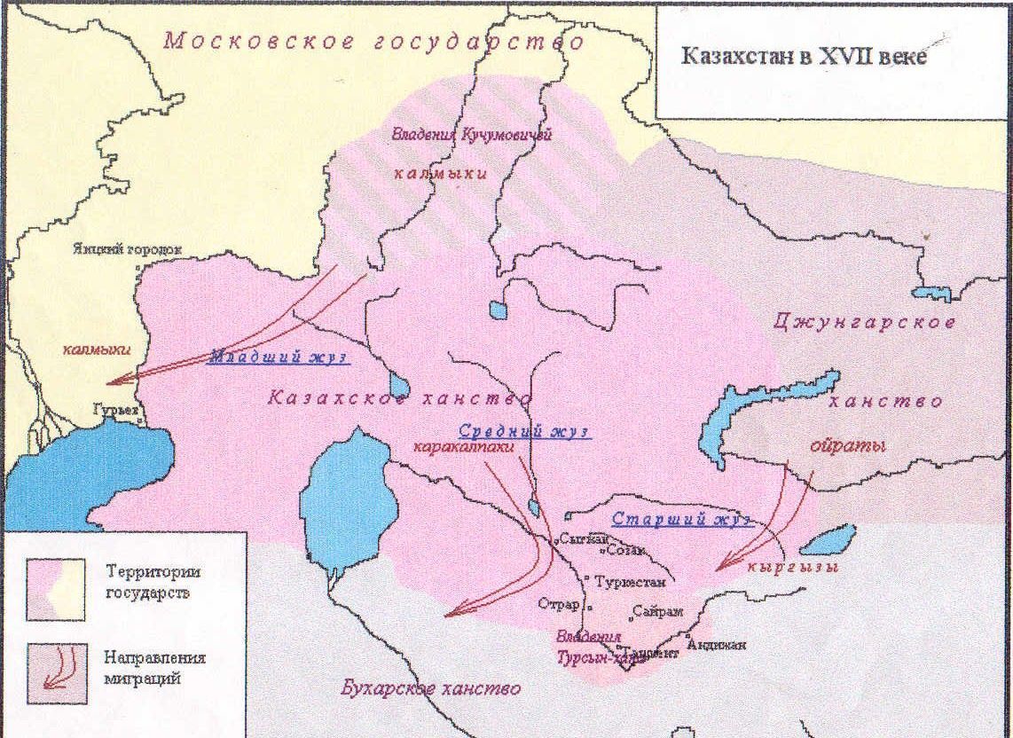 Казахстан в XVII веке
