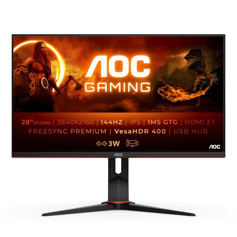 Обзор на монитор AOC U28G2XU2: 4К-разрешение и высокая игровая производительность