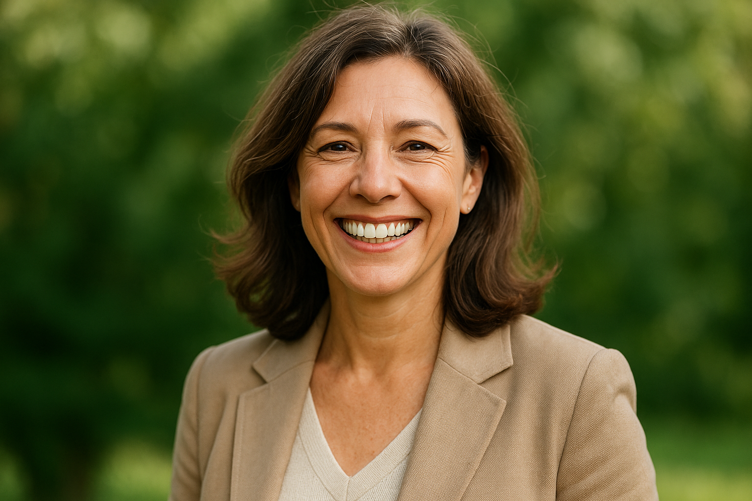 Красивая улыбка после имплантации зубов